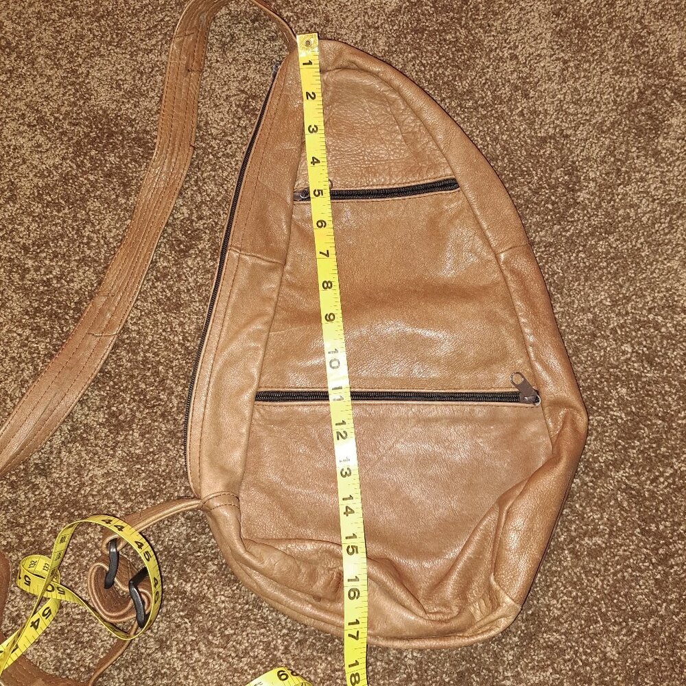Genuine Leather Made in Mexico Crossbody/Shoulder Bag W/Pockets&Adjustable Strap - Picture 7 of 11